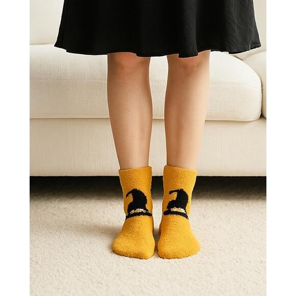 Fuzzy Slipper Socks Women's Non Slip Grips Cozy Warm Soft Fluffy Winter - Picture 6 of 6